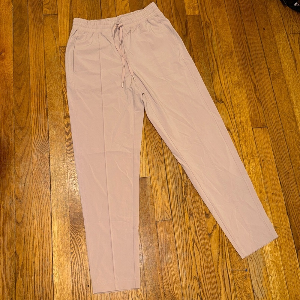 JOHNNY WAS CALME elements track pants jogger in fawn blush pink size S
